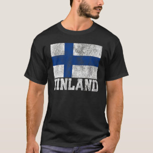 T-shirt Finlande Drapeau Fierté Racines Pays Famille Natio