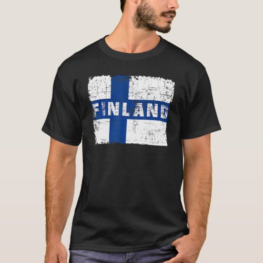 T-shirt Finlande Drapeau Finale Fierté Souvenir Nation Fin (Devant)