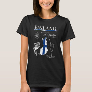 T-shirt Finlande Équipe de pêche Tour de pêche Suomi Finla