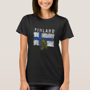 T-shirt Finlande Pour Les Femmes Hommes Sisu Lapp Lapon La