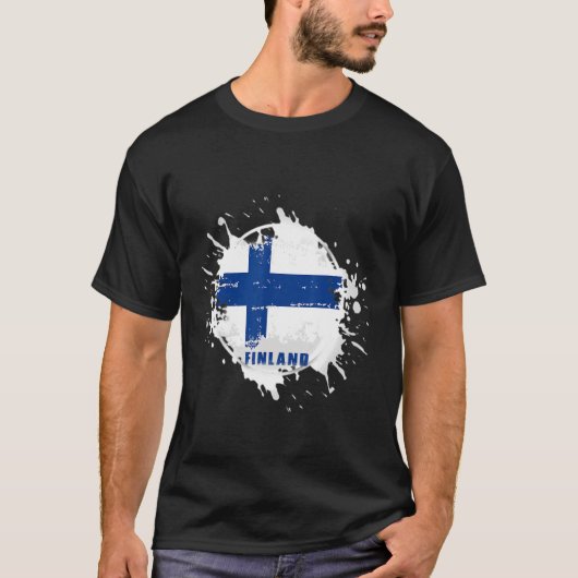 T-shirt Finlande Splash (Devant)