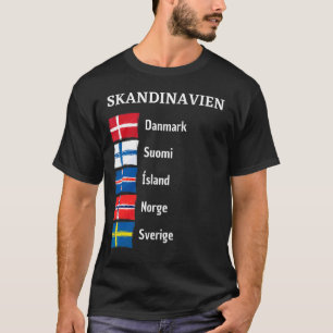 T-shirt Finlande Suède Norvège Svergie Suomi Islande Scand