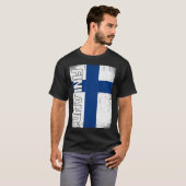T-shirt Finnish Flag Finland (Devant entier)