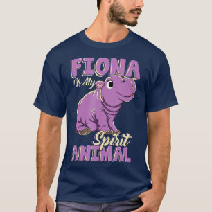 T-shirt Fiona Est Mon Esprit Animal Baby Hippo Hippopotamu