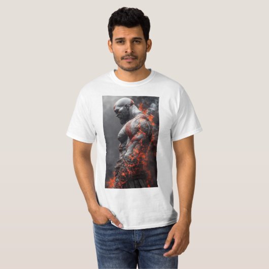 T-shirt "Fire and Fury: The Ghost of Sparta" (Devant entier)