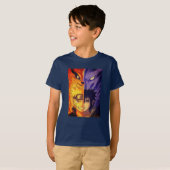 T-shirt Fire and Shadow – Original Anime-Inspired Design (Devant entier)