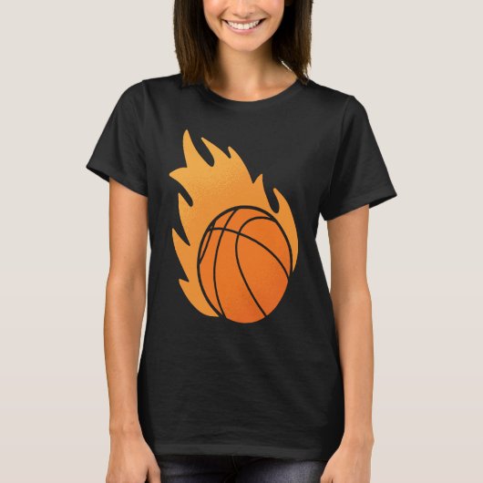 T-shirt Fire Basketball (Devant)
