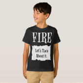 T-shirt FIRE - Costume de taco Halloween Hot Packet (Devant entier)
