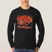 T-shirt Fire dragon, pixel art (Devant)