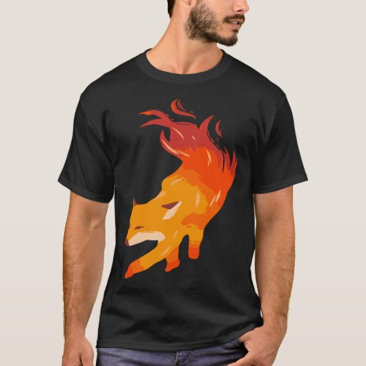 T-shirt Fire fox artist and fox fan (Devant)