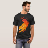T-shirt Fire fox artist and fox fan (Devant entier)