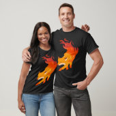 T-shirt Fire fox artist and fox fan (Unisexe)
