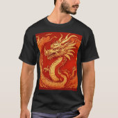 T-shirt Fire Guardian : Conception de tatouage de dragon m (Devant)