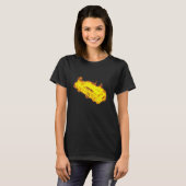 T-shirt Fire Harmonica Flames musicien Harmonica Player (Devant entier)