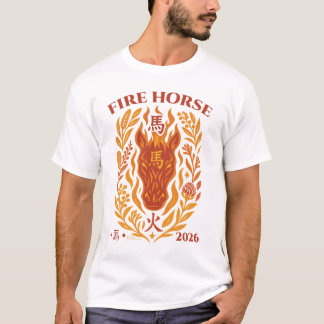T-shirt Fire Horse 2026 – Australian Fusion Zodiac Art