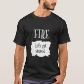 T-shirt Fire Hot Packet Halloween Taco Let's Get Sauced Co (Devant)