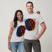 T-shirt Fire & Ice Energy Sphere – Geometric Light Grid El (Unisexe)