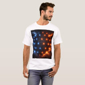 T-shirt Fire & Ice Energy Sphere – Geometric Light Grid El (Devant entier)