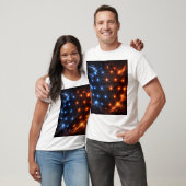 T-shirt Fire & Ice Energy Sphere – Geometric Light Grid El (Unisexe)