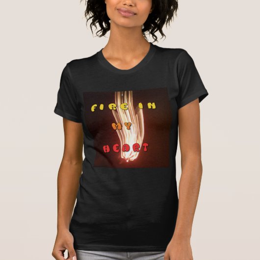 T-shirt Fire in My Heart Art Print (Devant)