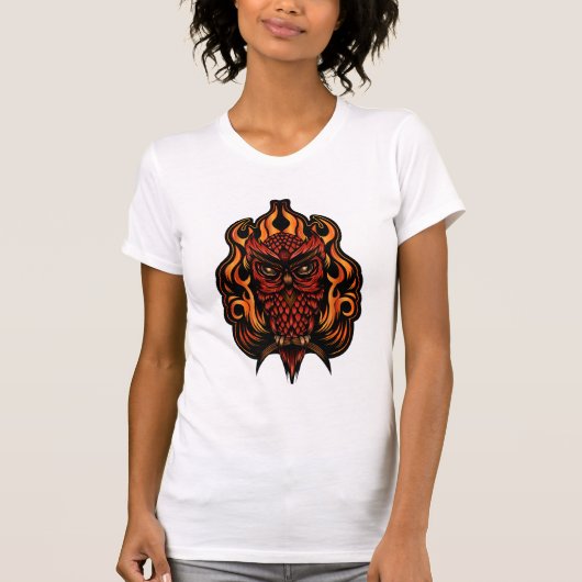 T-shirt Fire owl (Devant)