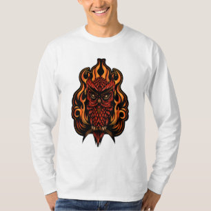 T-shirt Fire owl