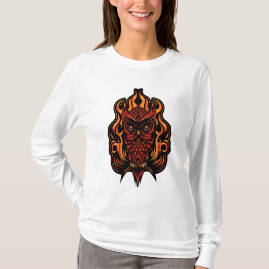 T-shirt Fire owl (Devant)