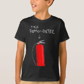 T-shirt Fire Putter Outer Fire Extinguisher Fire Fighter F (Devant)