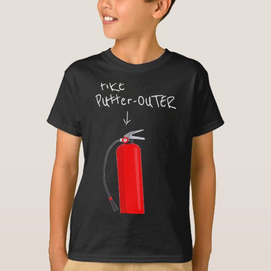T-shirt Fire Putter Outer Fire Extinguisher Fire Fighter F (Devant)