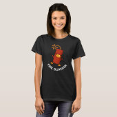 T-shirt Fire Quacker Funny Fireworks Pun Dark BG (Devant entier)