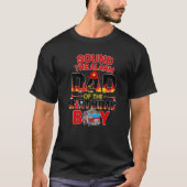 T-shirt Fire Truck Papa Birthday Firefighter Daddy Papa 3r (Devant)