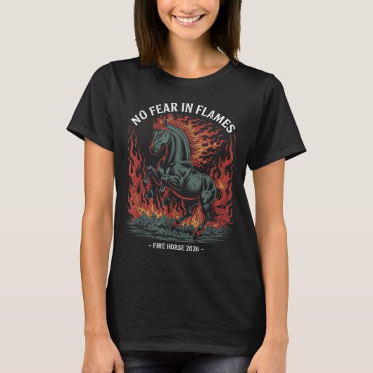 T-shirt Fire Year Of The Horse – Chinese Zodiac New Year 2 (Devant)