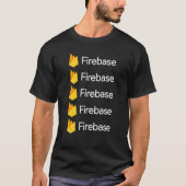 T-shirt Firebase Software And Application Programming Pl (Devant)