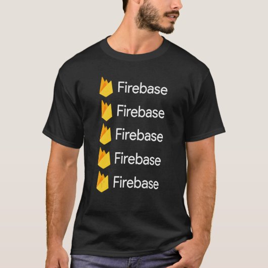 T-shirt Firebase Software And Application Programming Pl (Devant)