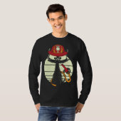 T-shirt Firefighter Cat In Firefighter Uniform Firefighter (Devant entier)