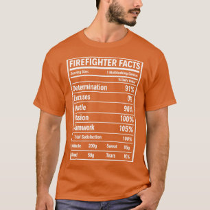 T-shirt Firefighter Faits Firefighter T Shirt