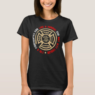 T-shirt Firefighter Fireman Mens Fireman US Firefighter Da