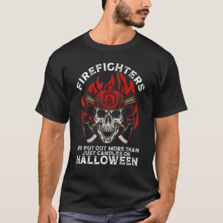 T-shirt Firefighter Halloween Fireman Halloween Party Fire