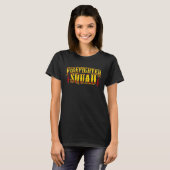 T-shirt Firefighter Hazard Headquarter Flammable Inspectio (Devant entier)