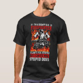 T-shirt Firefighter I Can't Fix Stupid I Can Fix What Stup (Devant)