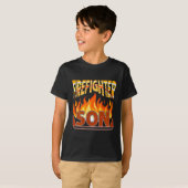 T-shirt Firefighter Son Fireman Gift Proud Firefighter Quo (Devant entier)
