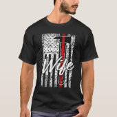 T-shirt Firefighter Thin Red Line (Devant)