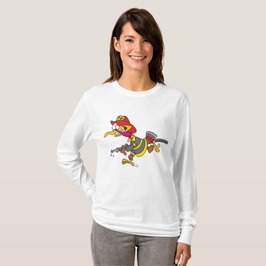 T-shirt Firefighter Turkey with Hose (Devant entier)