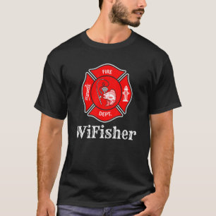 T-shirt Firefighter Wifi Fisher Internet Sortie