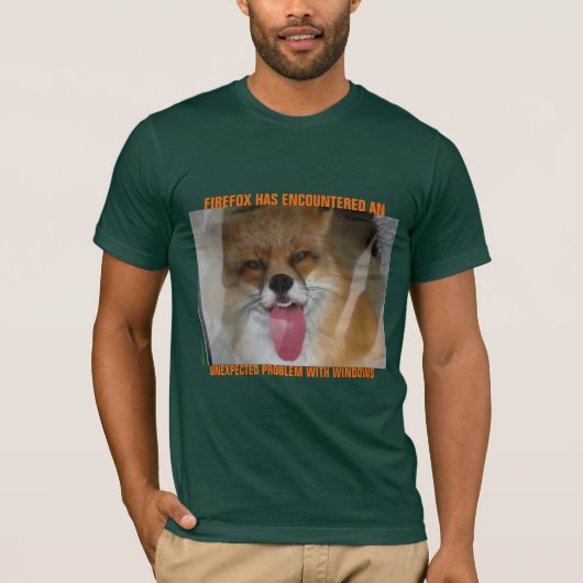 T-shirt Firefox et Windows (Devant)