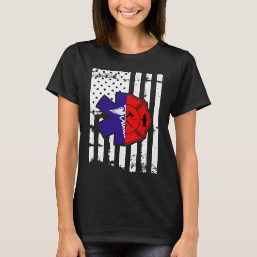 T-shirt Fireman  for all Fire Heros & Red Line Fans Firefi (Devant)