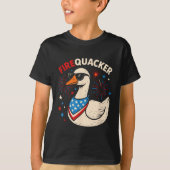 T-shirt Firequacker Goose Drôle 4 juillet Fête Hommes Femm (Devant)