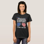 T-shirt Firework Expert Si Vous Exécutez (Devant entier)