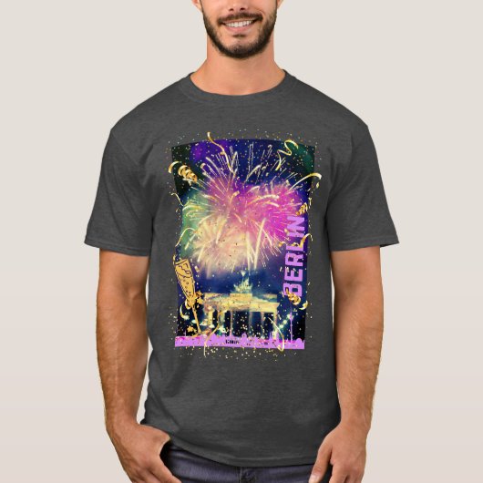T-shirt Fireworks de Berlin (Devant)