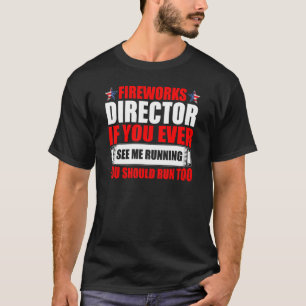 T-shirt Fireworks Director 4 juillet Usa Drapeau Sunglasse